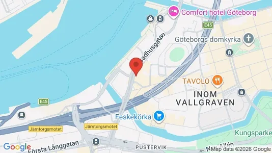 Kontorslokaler att hyra i Göteborg Centrum - kort over placeringen