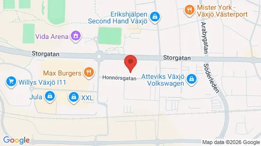 Kontorslokaler att hyra i Växjö - Bild från Google Street View