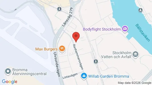 Kontorslokaler att hyra i Västerort - kort over placeringen