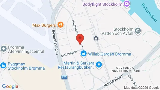 Kontorslokaler att hyra i Västerort - kort over placeringen