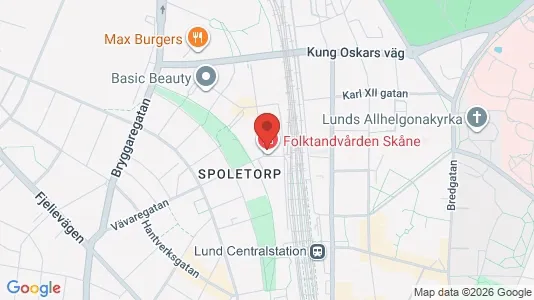 Kontorslokaler att hyra i Lund - kort over placeringen