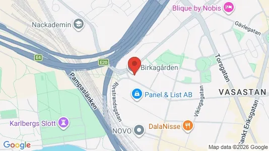 Kontorslokaler att hyra i Vasastan - kort over placeringen