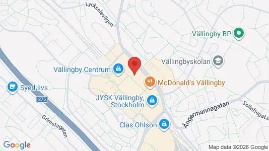 Kontorslokaler att hyra i Västerort - kort over placeringen