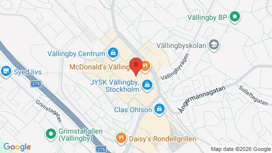 Kontorslokaler att hyra i Västerort - kort over placeringen