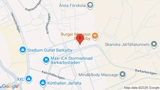 Kontorslokaler att hyra i Järfälla - kort over placeringen