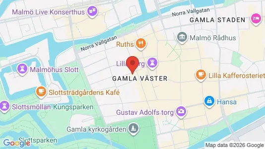 Kontorslokaler att hyra i Malmö Centrum - kort over placeringen