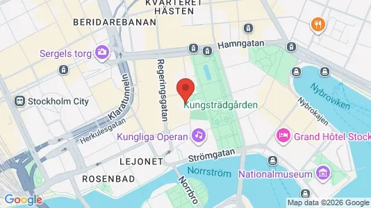 Kontorslokaler att hyra i Stockholm Innerstad - kort over placeringen
