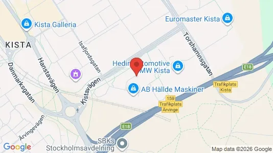 Kontorslokaler att hyra i Västerort - kort over placeringen
