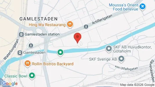 Kontorslokaler att hyra i Göteborg Östra - kort over placeringen