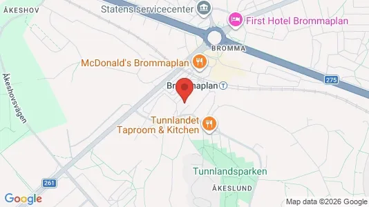 Kontorslokaler att hyra i Västerort - kort over placeringen