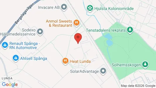 Kontorslokaler att hyra i Västerort - kort over placeringen