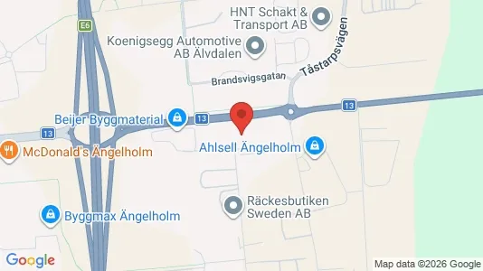 Kontorslokaler att hyra i Ängelholm - kort over placeringen