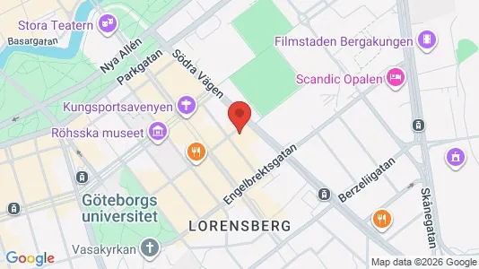 Kontorslokaler att hyra i Göteborg Centrum - kort over placeringen