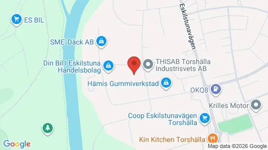 Kontorslokaler att hyra i Eskilstuna - kort over placeringen