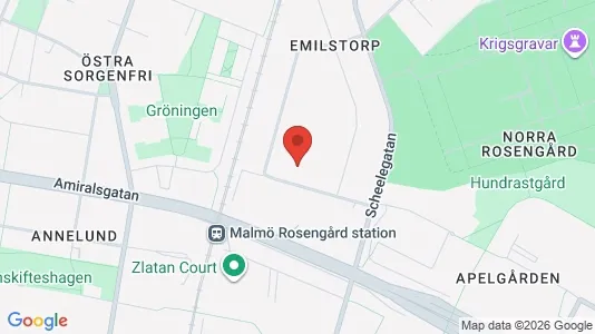 Kontorslokaler att hyra i Rosengård - kort over placeringen