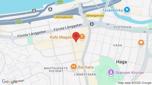 Kontorslokaler att hyra i Göteborg Centrum - kort over placeringen