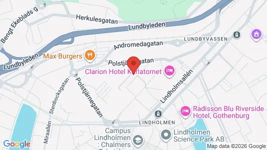 Kontorslokaler att hyra i Lundby - kort over placeringen