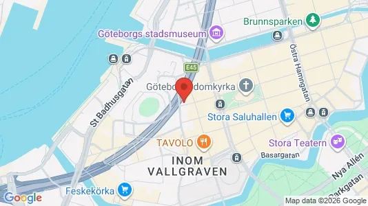 Kontorslokaler att hyra i Göteborg Centrum - kort over placeringen