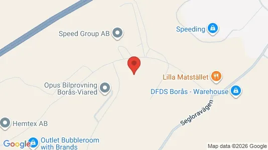 Kontorslokaler att hyra i Borås - kort over placeringen