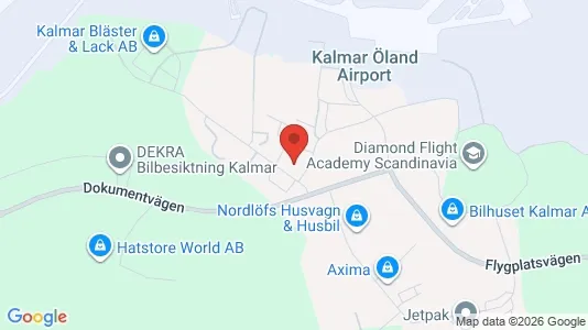 Kontorslokaler att hyra i Kalmar - kort over placeringen