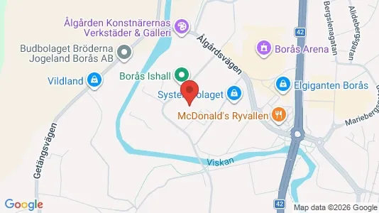 Kontorslokaler att hyra i Borås - kort over placeringen