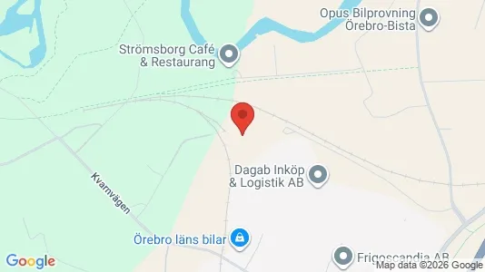 Kontorslokaler att hyra i Örebro - kort over placeringen