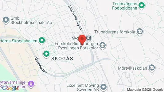 Kontorslokaler att hyra i Huddinge - kort over placeringen