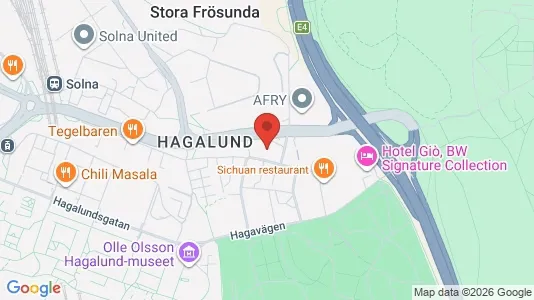 Kontorslokaler att hyra i Solna - kort over placeringen
