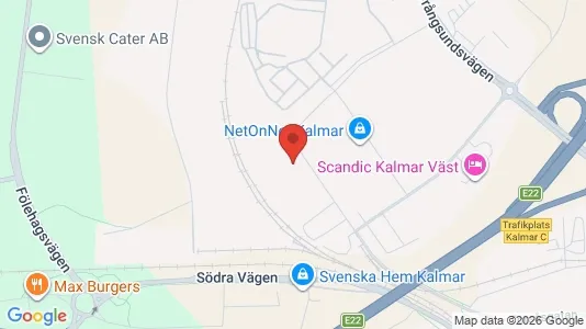 Kontorslokaler att hyra i Kalmar - kort over placeringen