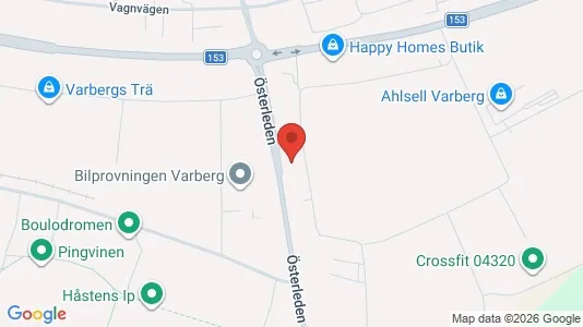 Kontorslokaler att hyra i Varberg - kort over placeringen