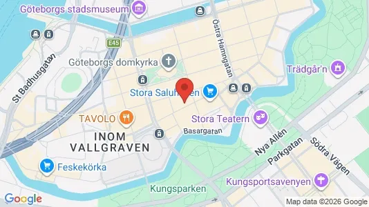 Kontorslokaler att hyra i Göteborg Centrum - kort over placeringen