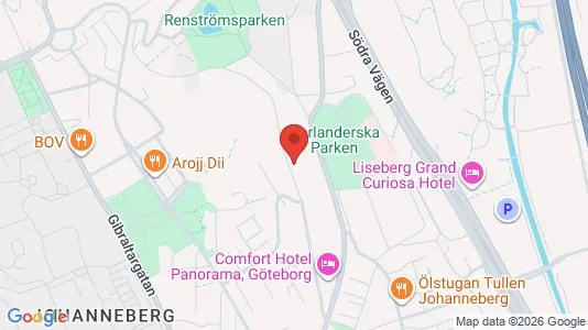 Kontorslokaler att hyra i Johanneberg - kort over placeringen