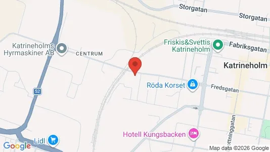 Kontorslokaler att hyra i Katrineholm - kort over placeringen
