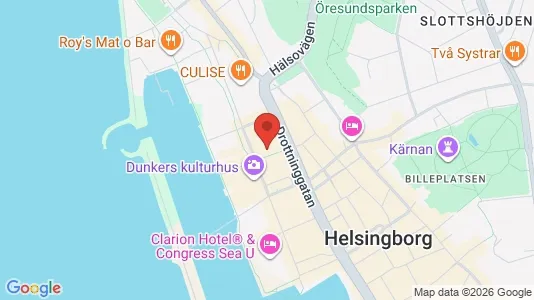 Kontorslokaler att hyra i Helsingborg - kort over placeringen