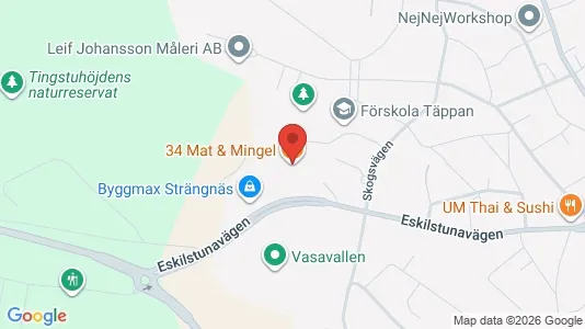 Kontorslokaler att hyra i Strängnäs - kort over placeringen