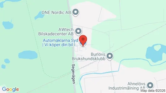 Kontorslokaler att hyra i Burlöv - kort over placeringen