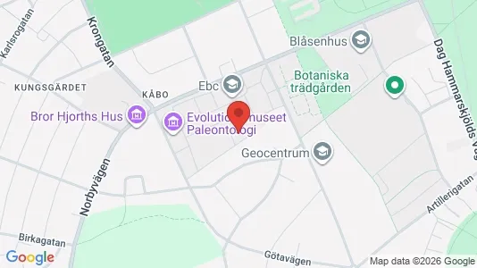 Kontorslokaler att hyra i Uppsala - kort over placeringen