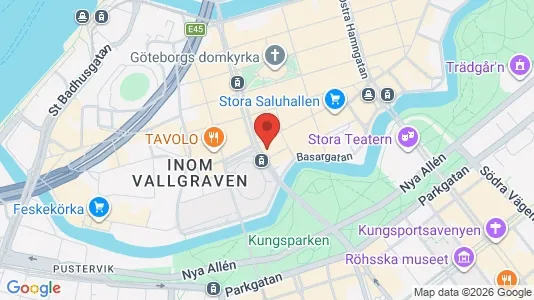 Kontorslokaler att hyra i Göteborg Centrum - kort over placeringen