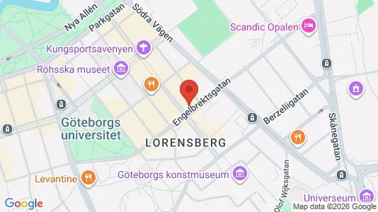 Kontorslokaler att hyra i Göteborg Centrum - kort over placeringen