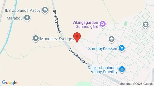 Industrilokaler att hyra i Upplands Väsby - kort over placeringen