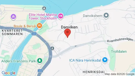 Kontorslokaler att hyra i Nacka - kort over placeringen
