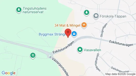Kontorslokaler att hyra i Strängnäs - kort over placeringen