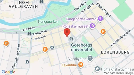 Kontorslokaler att hyra i Göteborg Centrum - kort over placeringen