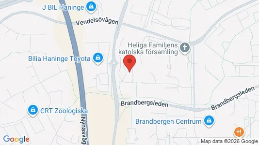 Kontorslokaler att hyra i Haninge - kort over placeringen