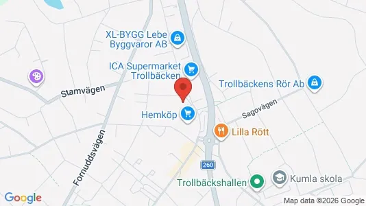 Kontorslokaler att hyra i Tyresö - kort over placeringen