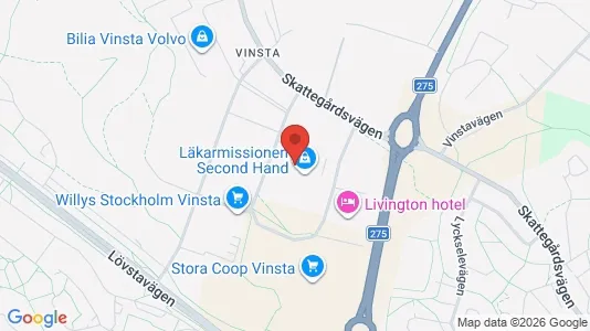 Industrilokaler att hyra i Västerort - kort over placeringen