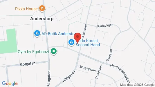 Industrilokaler att hyra i Gislaved - kort over placeringen