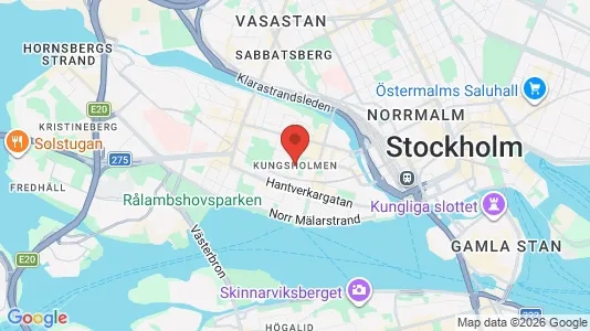 Butikslokaler att hyra i Kungsholmen - kort over placeringen