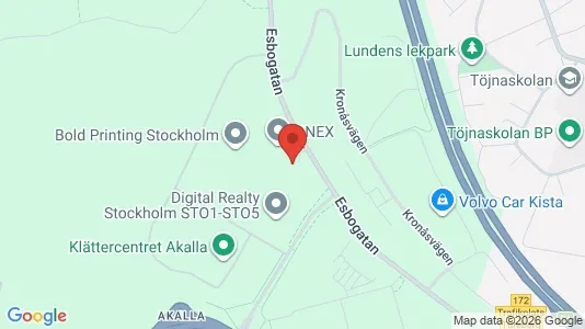 Kontorslokaler att hyra i Västerort - kort over placeringen