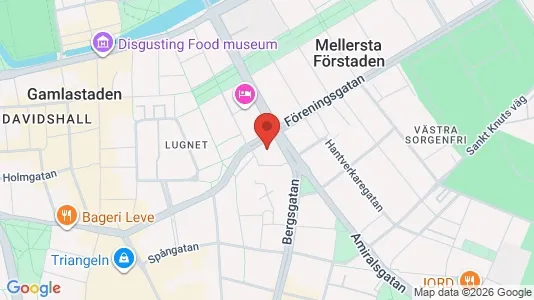 Kontorslokaler att hyra i Malmö Centrum - kort over placeringen